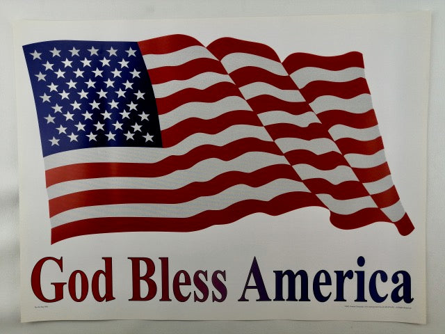 One Page Bible- God Bless America Flag