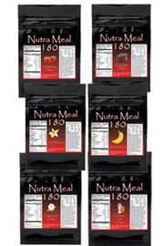 Nutra-Meal 180 Combo Pack (2 each of Chocolate, Vanilla & Strawberry)